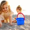 BESPORTBLE Lightweight Plastic Sand Bucket with Comfortable Handle for Beach and Outdoor Play Multi-Functional Summer Pail for Sandcastle Building Paint and Washing Use and Wear-Resistant view 4