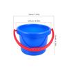 BESPORTBLE Portable Plastic Beach Sand Bucket with Ergonomic Handle Lightweight Multi-Purpose Summer Pail for Sandcastle Building and Outdoor Fun view 2