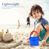 BESPORTBLE Portable Plastic Beach Sand Bucket with Ergonomic Handle Lightweight Multi-Purpose Summer Pail for Sandcastle Building and Outdoor Fun view 4