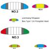 1.5m RC Paraglider Wing Single-Layer New Type Umbrella Coat for Adult Stunning Aerobatic Flights Paragliding Canopy(NO.3) view 4