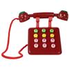 ORFOFE Realistic Wooden Dial Phone for Educational Pretend Play Telephone Interactive Intelligence Finger Flexibility Exercise Strawberry Red view 1