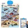 2025 New Talking Wall Chart for Kids  English & Spanish Learning Poster with Songs, ABCs, Numbers, Animal Words & Piano, Electronic Alphabet Wall Chart for Toddler 1-6 Year Old (Transportation) view 1