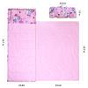 Toddler Nap Mat with Pillow and Minky Blanket, Large 54.7''x33.4'' Kids Sleeping Bag, Washable, Roll up, Sleeping Mat for Boys & Girls, for Daycare Preschool, Kindergarten, CampingUnicorn view 3