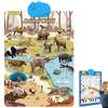 2025 New Talking Wall Chart for Kids  English & Spanish Learning Poster with Songs, ABCs, Numbers, Animal Words & Piano, Electronic Alphabet Wall Chart for Toddler 1-6 Year Old (Animal) view 1