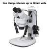 20W Fiber Optic Microscope Illuminator, 6000K Dual Gooseneck LED Lights Source, Adjustable Brightness/Aperture Size, for Industrial Stereo Microscope Camera, PCB Repair, Soldering view 2