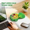 Mini Turtle Sandbox Zen Garden for Desk, Desktop Turtle Sandbox with Lid on The Go for Office Stress Relief, Funny Zen Garden Kit Desk Accessories Gifts for Coworkers Boss on Valentine - Day view 2