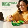 Mini Turtle Sandbox Zen Garden for Desk, Desktop Turtle Sandbox with Lid on The Go for Office Stress Relief, Funny Zen Garden Kit Desk Accessories Gifts for Coworkers Boss on Valentine - Day view 3
