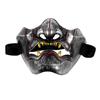 Abaodam Japanese Hannya Cosplay Mask Unisex Half Face Costume Prop for Halloween Party Masquerade Music Festivals and Theater Performances view 1
