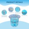29.5x31.5in Kiddie Pool, Inflatable Baby Pool with Cartoon Pattern, Drainage Transparent Sealed PVC Cooling Toddler, Hot Days, Baby Swimming view 3