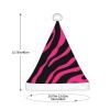 Adult plush Christmas hat YYHWHJDE Zebra Tiger Leopard pink Printing soft and comfortable for parties dances Halloween view 3