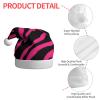 Adult plush Christmas hat YYHWHJDE Zebra Tiger Leopard pink Printing soft and comfortable for parties dances Halloween view 4