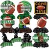 10 Pieces Football Honeycomb Centerpieces  Game Time Table Decorations with Football, Player, Goalpost, and Touchdown Signs for Game Day Parties and Sports-Themed Events view 1