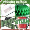 10 Pieces Football Honeycomb Centerpieces  Game Time Table Decorations with Football, Player, Goalpost, and Touchdown Signs for Game Day Parties and Sports-Themed Events view 3