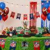 10 Pieces Football Honeycomb Centerpieces  Game Time Table Decorations with Football, Player, Goalpost, and Touchdown Signs for Game Day Parties and Sports-Themed Events view 4