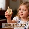 Personalized Wooden Dreidel with Star of David DesignCustom Engraved Hanukkah Dreidel with Name  Unique for Kids, Friends, and Family  Fun Hanukkah Game and Decorative Keepsake Display view 4