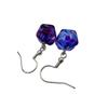 Chessex 54210 Nebula Nocturnal Mini-Poly D20 Hook Earrings, Twilight (Pair) view 1