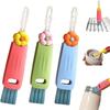 2026 New 3 in 1 Cup Lid Cleaning Brush, 3PCS Multifunctional Crevice Portable Cup Lid Cleaning Brushes, Crevice Cleaning Brush for All Type Bottle Gap Tight Spaces Cup view 1