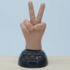Waving Finger Dashboard - Solar Powered Car Toy, Funny Prank, Dancing Movement, Design | Table Car Interior Accessory, Ideal for Laughs Smiles for Office Home Vehicle Decoration Gift view 2