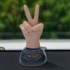 Waving Finger Dashboard - Solar Powered Car Toy, Funny Prank, Dancing Movement, Design | Table Car Interior Accessory, Ideal for Laughs Smiles for Office Home Vehicle Decoration Gift view 3