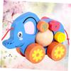 SUPVOX Creative Cartoon Elephant Pulling Cart Car Funny Walker for Promotes Practical Skills Observation and Interaction view 4