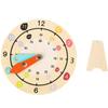 Hemoton Multicolor Wooden Teaching Clock for Educational Learning Model with Shapes Safe Sturdy Material Early Cognitive Development Tool for Boys and Classroom Play view 1