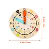 Hemoton Multicolor Wooden Teaching Clock for Educational Learning Model with Shapes Safe Sturdy Material Early Cognitive Development Tool for Boys and Classroom Play view 2
