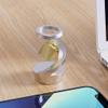 Anti-Gravity Desktop Gyro, Desktop Suspended Gyroscope, Executive Desk Toy Levitating Spinning Metal, Gravity Defying Kinetic Desk Toy, Rotating Spinner with Floating Ball for Desktop Decor(Gray) view 3