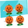 GLSTOY 4 Pcs Wind-up Clockwork Pumpkin Bright Orange Halloween Party Favors for Coordination and Imaginative Play Safe Holiday view 4
