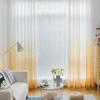 Iuokuby Home Decorative Liner Semi Sheer Curtains Semi Ombre Voile Gauze Tulle Fabric for Living Kids Baby Room Bedroom(1 Panel, W 52 x L 72 inch, Yellow) view 1
