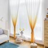 Iuokuby Home Decorative Liner Semi Sheer Curtains Semi Ombre Voile Gauze Tulle Fabric for Living Kids Baby Room Bedroom(1 Panel, W 52 x L 72 inch, Yellow) view 2