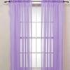 Iuokuby Simple Solid Liner Semi Sheer Curtains Gauze Tulle Fabric for Living Kids Baby Room Bedroom(1 Panel, W 100 x L 102 inch, Purple) view 1