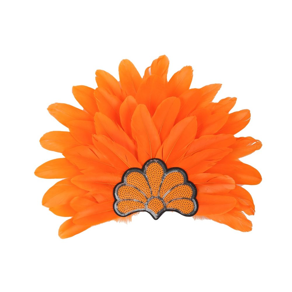 Carnival Headpieces,Feather Sequin Headwear Carnival Headpiece Cosplay Accessories for Women (Color-7)