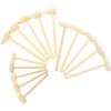DECHOUS 15pcs Wooden Mallet Mini Wooden Hammers Educational for Solid Wood Hammer for Birthday and Hand-eye Coordination Development view 1