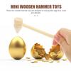 DECHOUS 15pcs Wooden Mallet Mini Wooden Hammers Educational for Solid Wood Hammer for Birthday and Hand-eye Coordination Development view 3