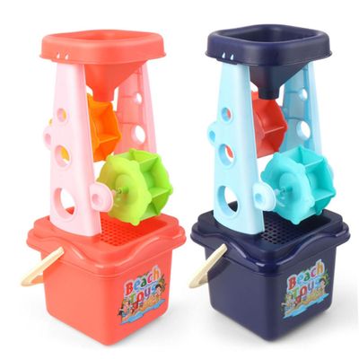 BESPORTBLE Plastic Beach for Includes Blue Sand Bucket Shovel and Sand Clock Lightweight Abs Material Interactive Outdoor Play for Boys