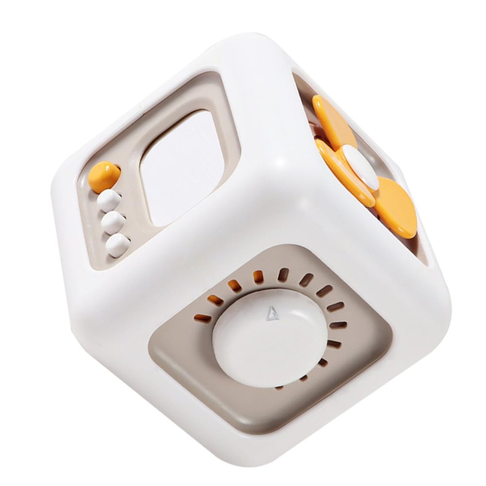 VICASKY Educational Busy Cube for Sensory Activity Puzzle Montessori Busy Board for Fine Motor Skill Development Travel-Friendly Learning