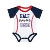 1/2 Way To First Half Birthday Boy Girl 6 Month Baseball Half Way To One Outfit Set view 1