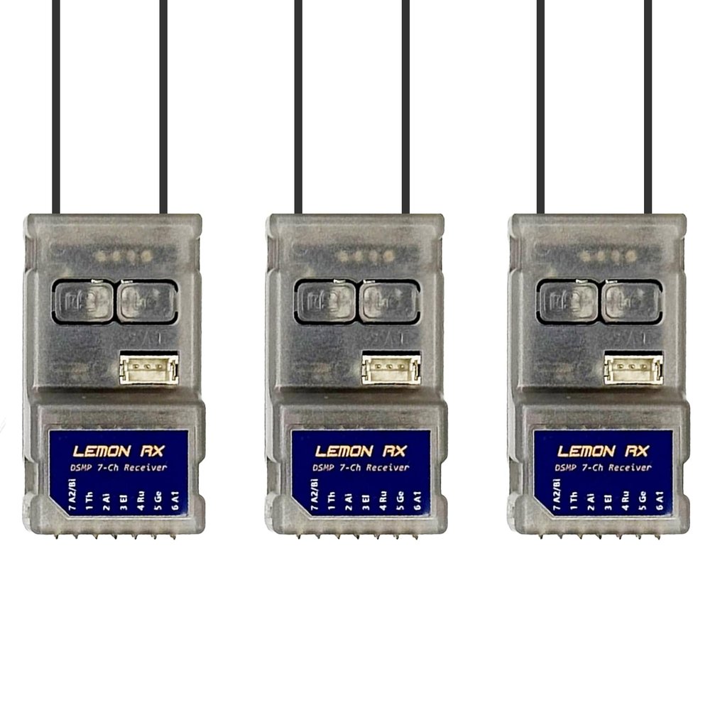 Buddy RC Compatible Spektrum Full-Range DSMP 7-CH Receiver with Diversity Antenna DSMX DSM2 Compatible 7-CH RC Receiver3PCS