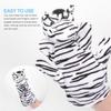 Abaodam 3Pcs Plush Animal Hand Puppets for Soft Educational with Realistic Zebra Hippo Panda Designs for Storytelling and Interactive Play view 3
