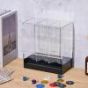 3-Slot Booster Card Box - Acrylic Deck Storage Case, Durable Organizer Container, Protective Display | Collection Booster Pack Shelf Desktop Home for Card Game Display Organization view 2