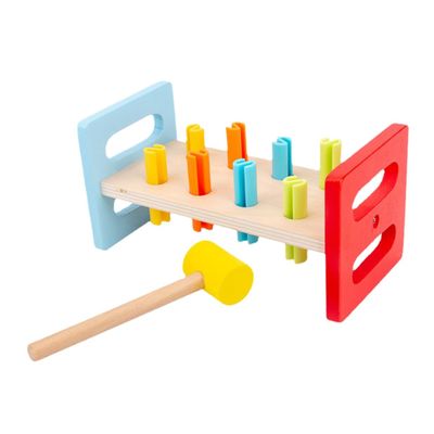 Abaodam 2Pcs Hammer Pounding Bench Interactive Whacking Game for Boys Fine Motor Skill Development Educational Plaything for Cognitive Growth