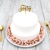 Happy 40th Birthday Cake Topper, Mirrored Gold Acrylic Forty Cake Topper, 40th Birthday Party Cake Decorations, Hello 40th Years Old, Happy Forty Birthday Party Supplies (FORTY) view 2