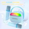 Karaoke Machine for Kids with 2 Wireless Microphones Portable Mini RGB Bluetooth Speaker Birthday Gift Toys for 3 4 5 6 7 8+ Year Old Boys view 4