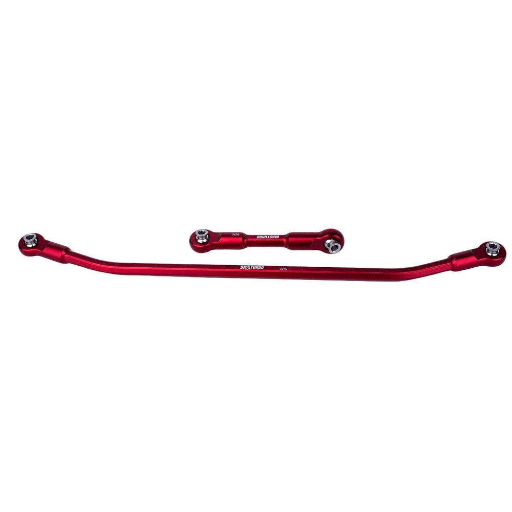 BeaxTurbo Racing Upgrade Parts AXP8 CNC Aluminum 7075 Steering Link for Axial AXP8 Gilamon 2.2 1/8th (red)