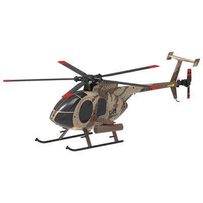 C189 MD500 Remote Control Helicopter for Adults, 1:28 Scale 4CH Single-Rotor RC Aircraft with Brushless Motor, 6-Axis Gyro, and Optical Flow Localization, 2.4GHz RTF