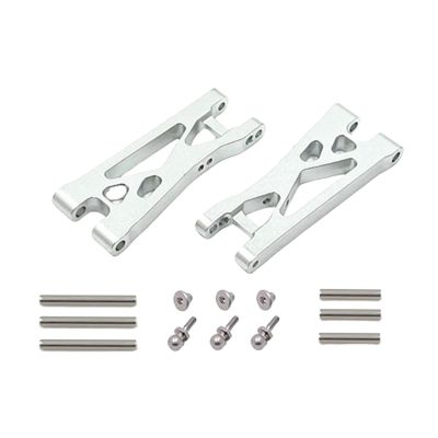 DYNWAVE 2X RC Car Rear Lower Swing Arm RC Car Upgrades Accessories,Aluminum Alloy,Spare Parts,for Wltoys 244016 1:24 Scale Truck, Silver