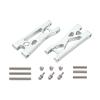 DYNWAVE 2X RC Car Rear Lower Swing Arm RC Car Upgrades Accessories,Aluminum Alloy,Spare Parts,for Wltoys 244016 1:24 Scale Truck, Silver view 1