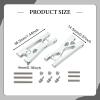 DYNWAVE 2X RC Car Rear Lower Swing Arm RC Car Upgrades Accessories,Aluminum Alloy,Spare Parts,for Wltoys 244016 1:24 Scale Truck, Silver view 2