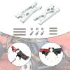DYNWAVE 2X RC Car Rear Lower Swing Arm RC Car Upgrades Accessories,Aluminum Alloy,Spare Parts,for Wltoys 244016 1:24 Scale Truck, Silver view 3