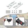 DYNWAVE 2X RC Car Rear Lower Swing Arm RC Car Upgrades Accessories,Aluminum Alloy,Spare Parts,for Wltoys 244016 1:24 Scale Truck, Silver view 4